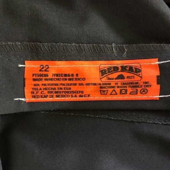 Red‎ Kap Pants Womens 12 Navy Blue Industrial Unhemmed Work Delivery - Picture 3 of 4